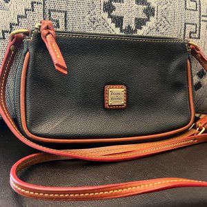 Dooney & Bourke Navy Small Coated Canvas Cross Body